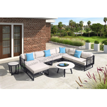 New design garden sofa with HPL table top